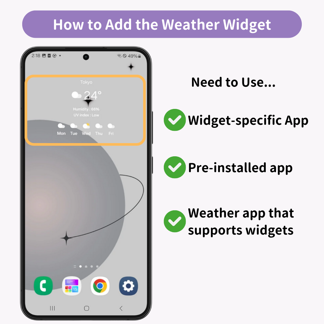 #1 afbeelding van Hoe de weerwidget op Android toe te voegen