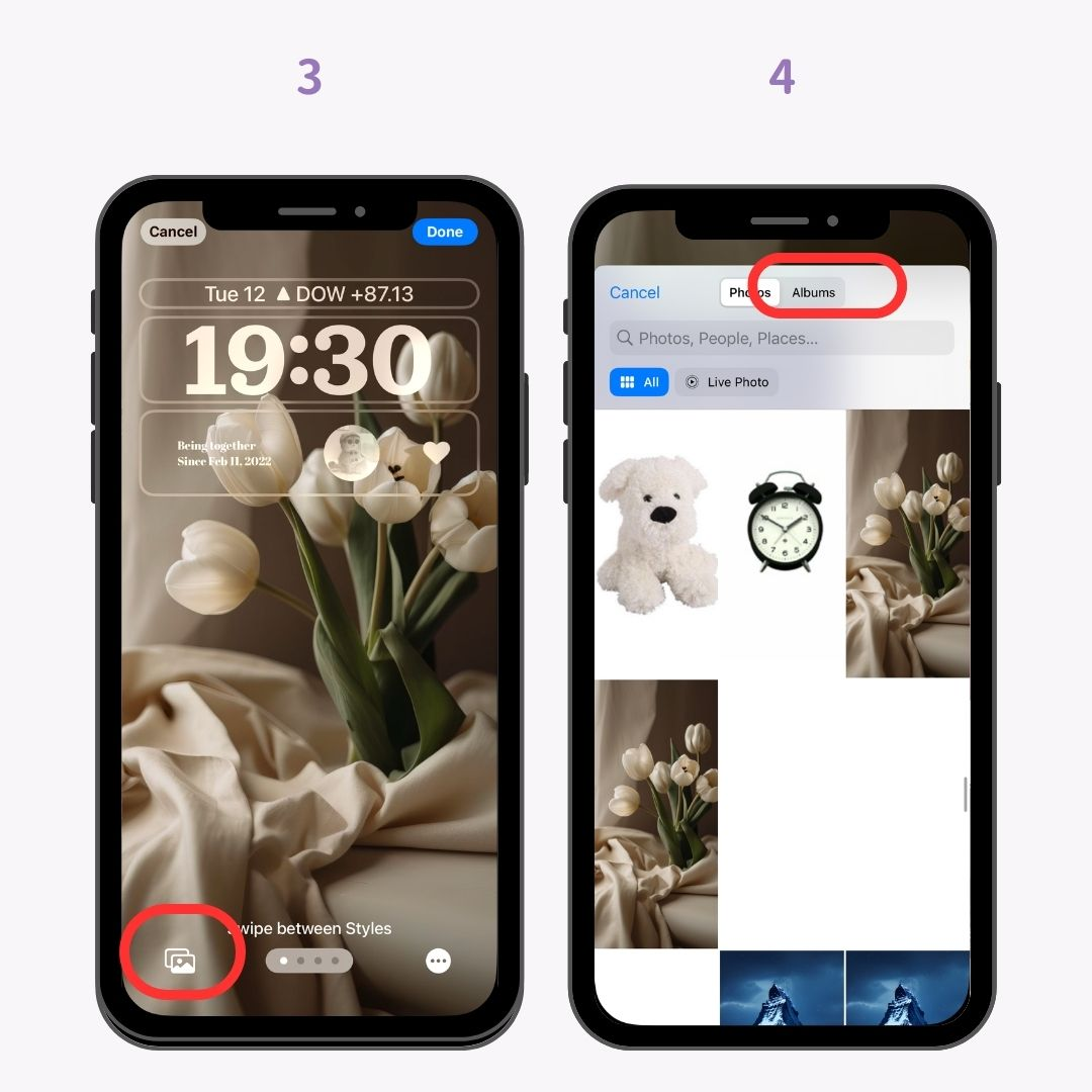 如何在 iPhone 锁定屏幕上设置动态壁纸：综合指南 #3 图像