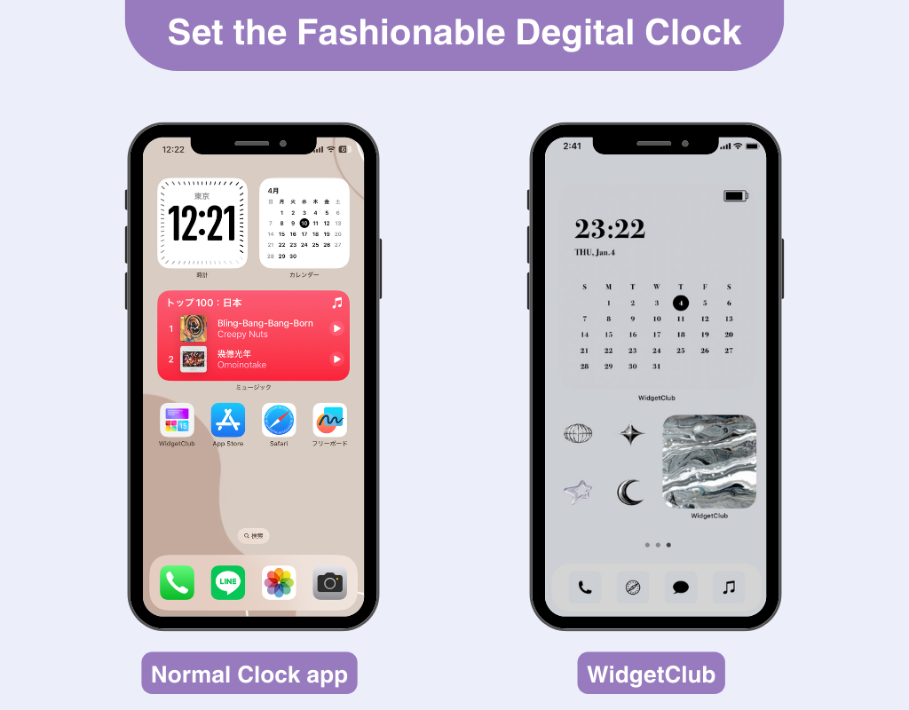 #1 image of How to Display an Aesthetic Digital Clock on Your iPhone's Home Screen