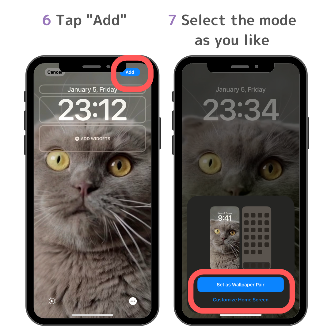 4 [iOS] vaizdas WidgetClub, Kaip nustatyti tiesioginį foną