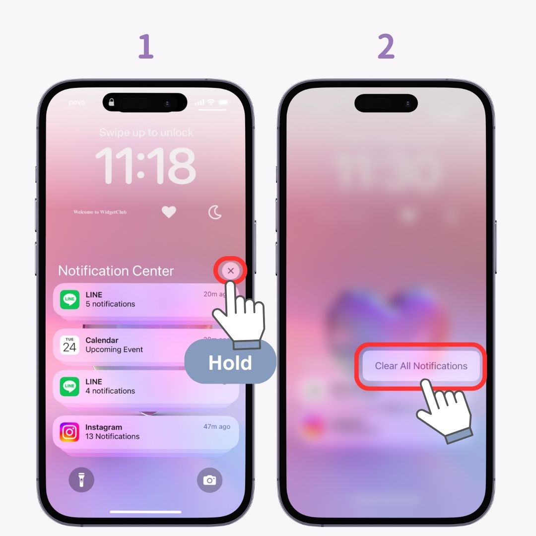 Imagem nº 1 de Gerenciando notificações na tela de bloqueio do iPhone