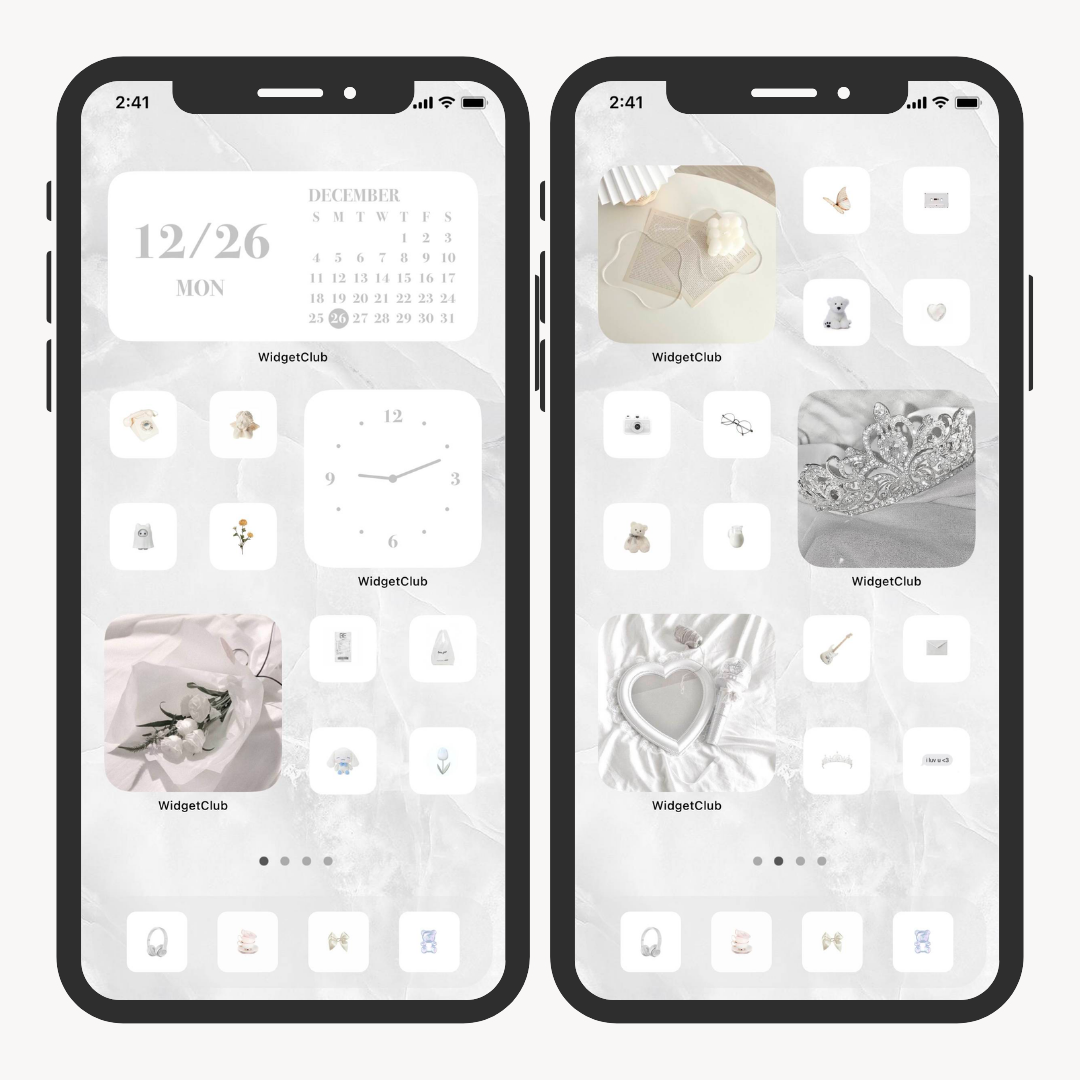 #10 image of Stylish White-Themed Home Screen Arrangements