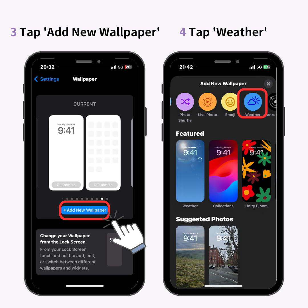 Hình ảnh số 5 của Hiển thị thời tiết trên màn hình khóa iPhone của bạn! Phương pháp hiển thị thời tiết trên hình nền của bạn
