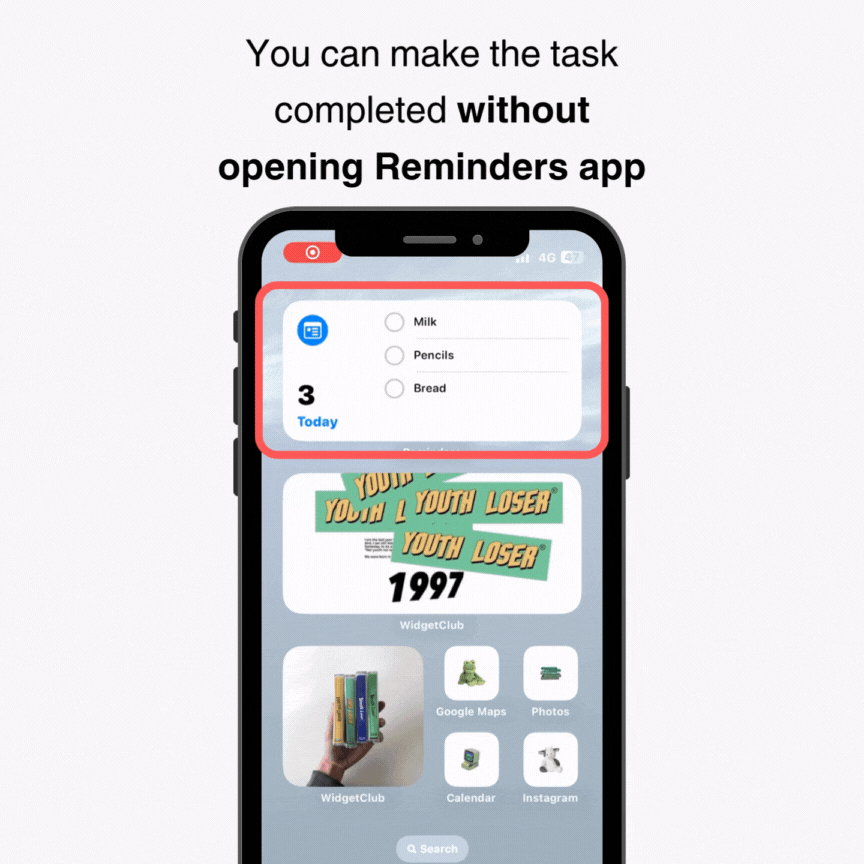 How to Add Reminders to Your iPhone Home Screen | WidgetClub