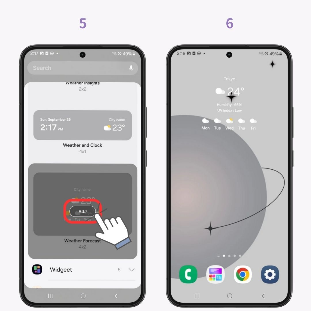 #1 obrázek Jak přidat widget počasí na Android