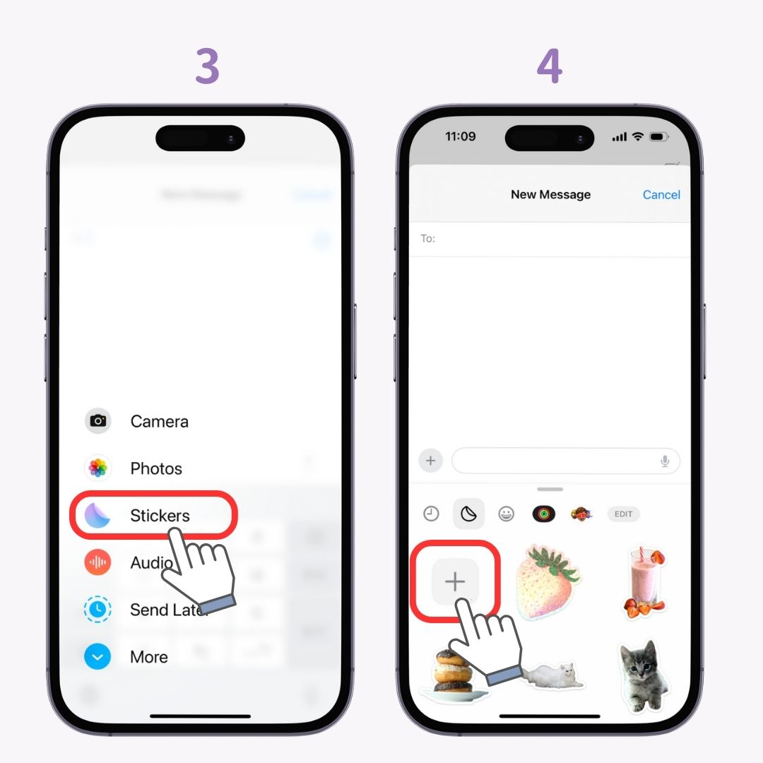 #1 bild av hur man skapar och använder iPhone-klistermärken 【Perfekt guide】