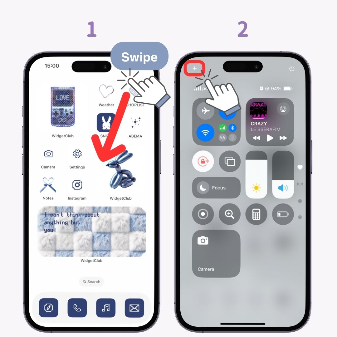 #1 iOS18 이미지: iPhone에서 컨트롤 센터를 사용자 지정하는 방법