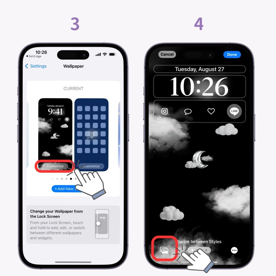 #1 obrázok 【iOS 17】Ako zmeniť tapetu na iPhone!