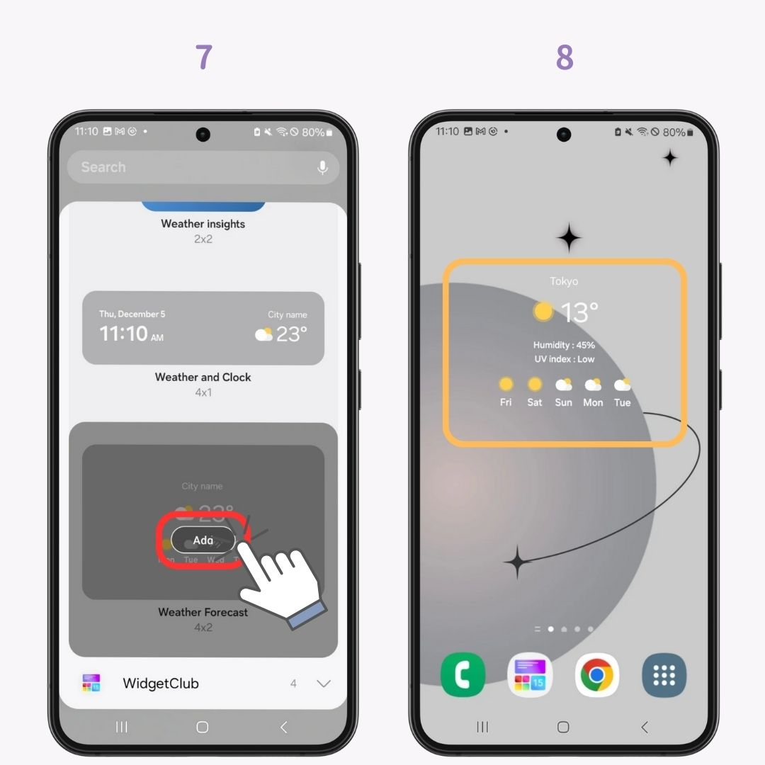 #1 obrázek Jak opravit widget počasí na Androidu