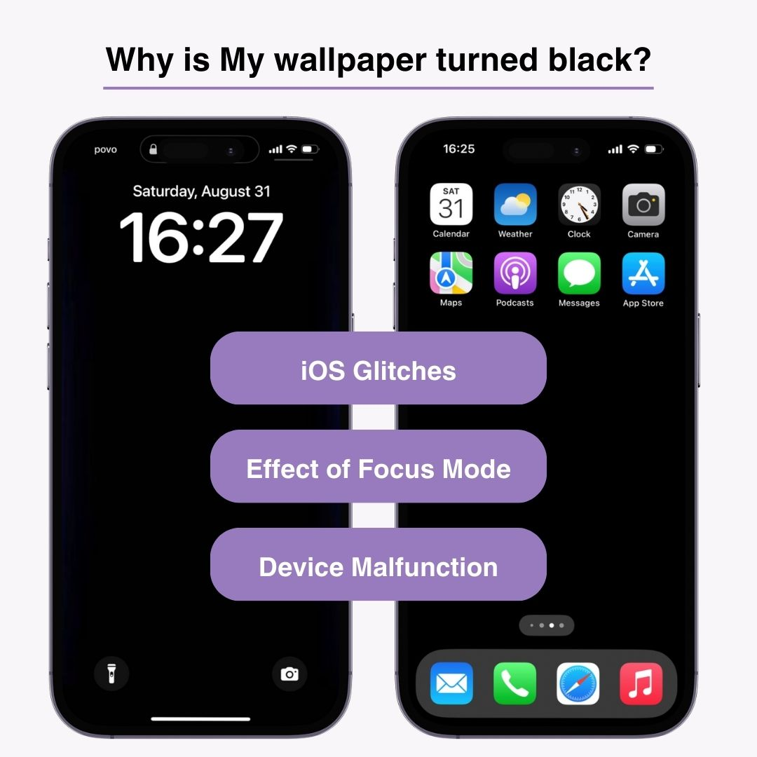 #1 pilt pildist Fix the Wallpaper Turning Black iPhone