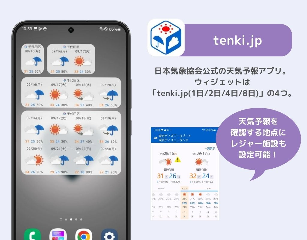 Androidスマホに天気ウィジェットを追加する方法！の画像4枚目