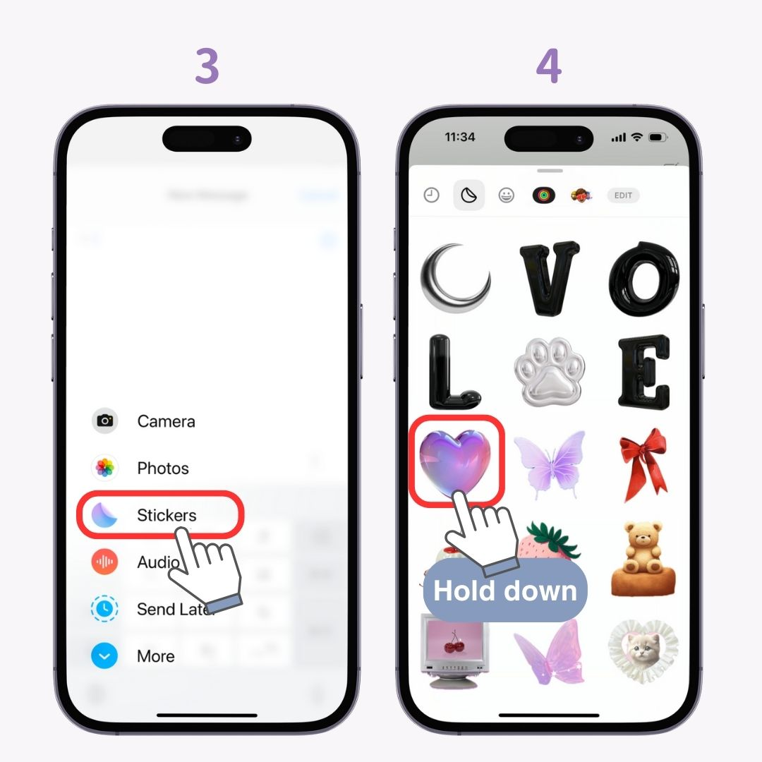 #1 bild av hur man skapar och använder iPhone-klistermärken 【Perfekt guide】