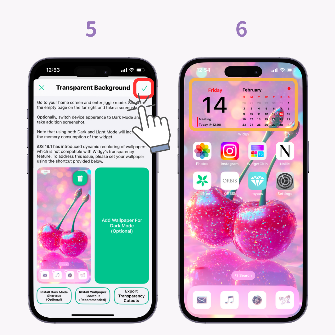 #1 image of How to Get Transparent Widgets on iPhone and Android