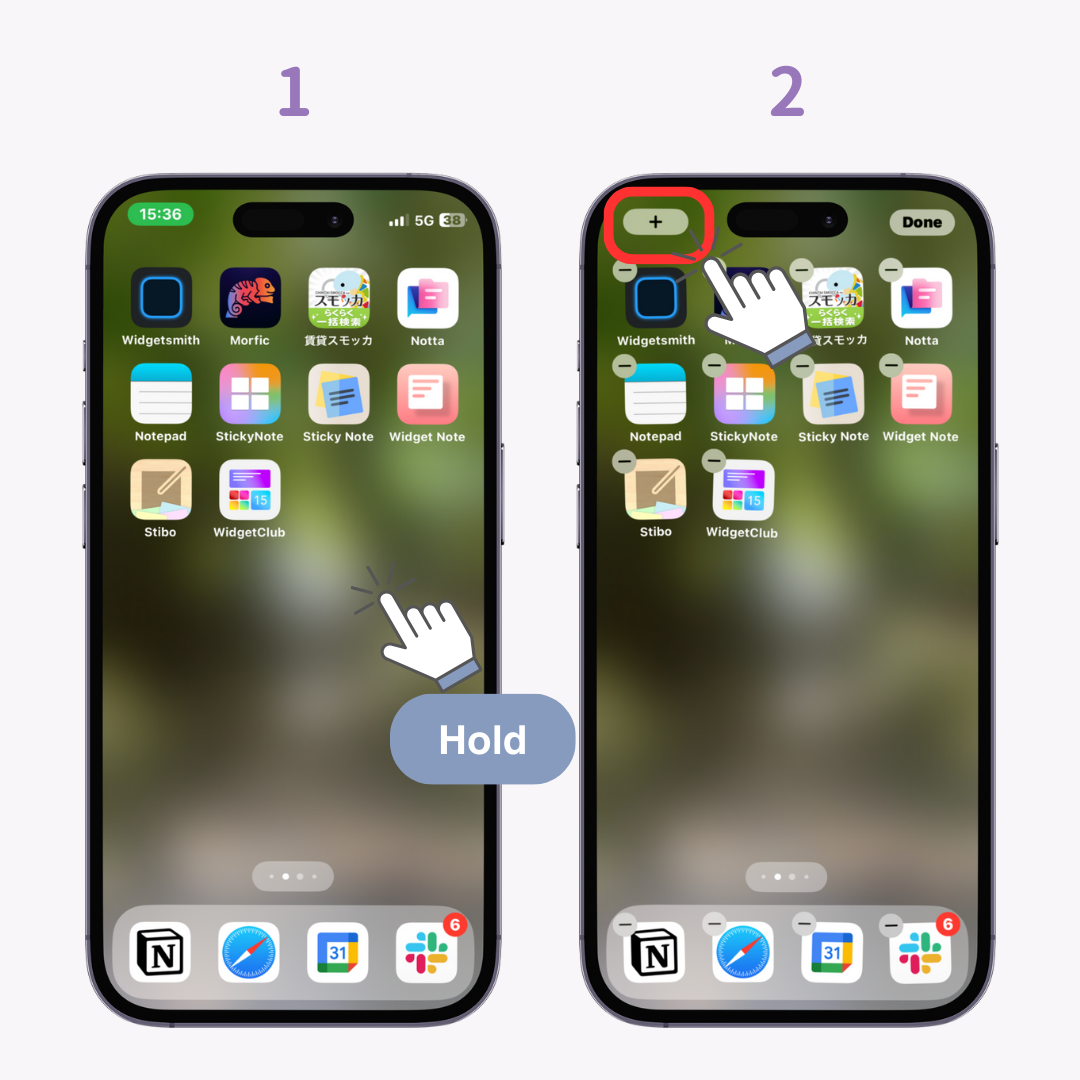 #2 gambar Cara Menampilkan Widget Kalender Bulanan di Layar Beranda iPhone