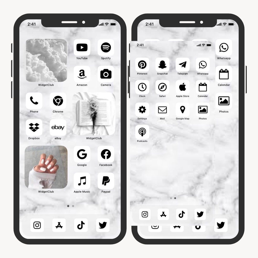 #5 image of Stylish White-Themed Home Screen Arrangements