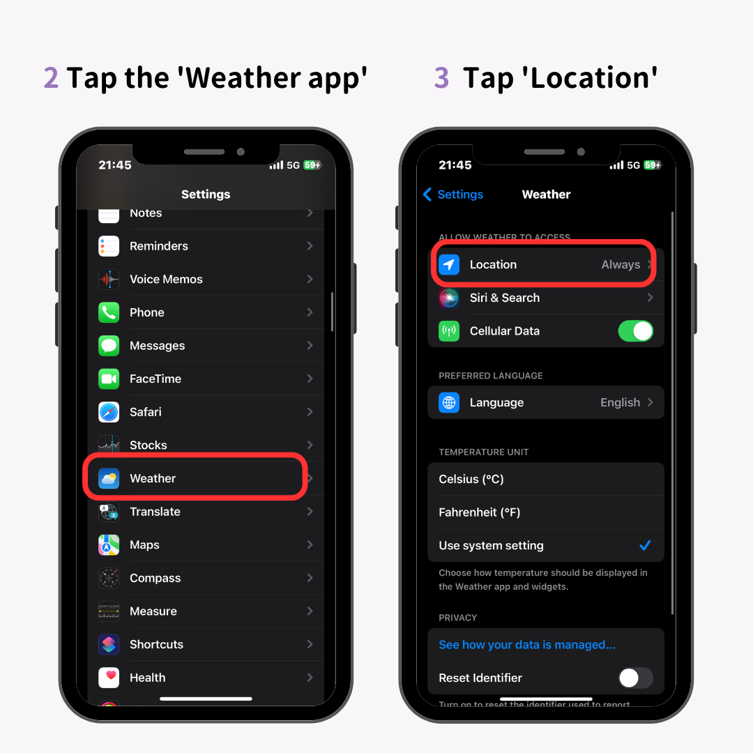 Obrázek č. 9 Zobrazit počasí na uzamčené obrazovce vašeho iPhone! Metody zobrazení počasí na tapetě