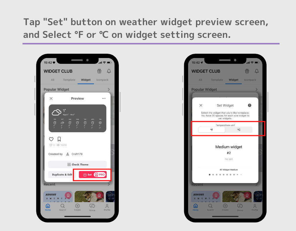 #1 image of [iOS]How to switch weather unit 