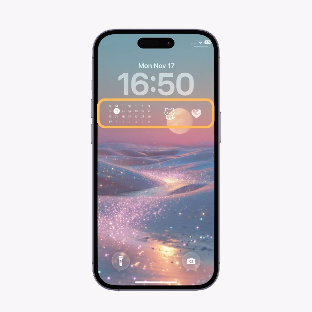 #2 image of 12 Best Widget Apps for iPhone Lock Screens