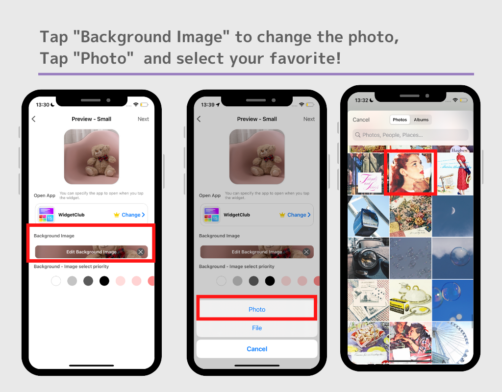 6 paveikslėlis, kaip pridėti nuotraukų valdiklius prie „iPhone“ ir „iPad“.