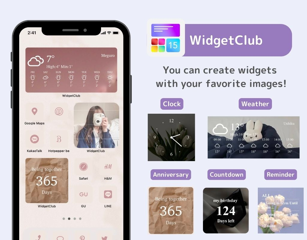 #2 使用 WidgetClub 自訂 iPhone 鎖定畫面的圖片