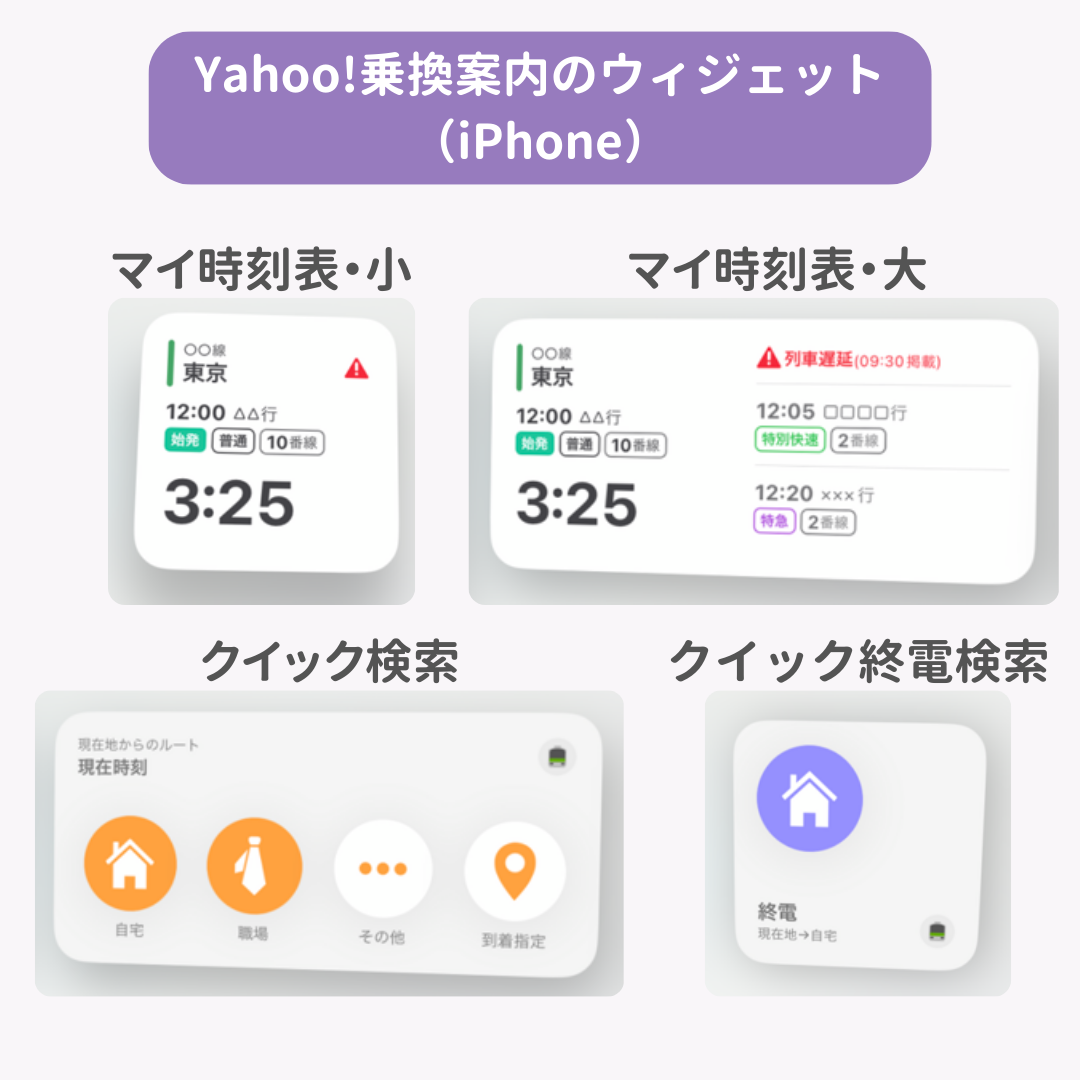 乗換系アプリのウィジェット設定方法を詳細解説！の画像1枚目