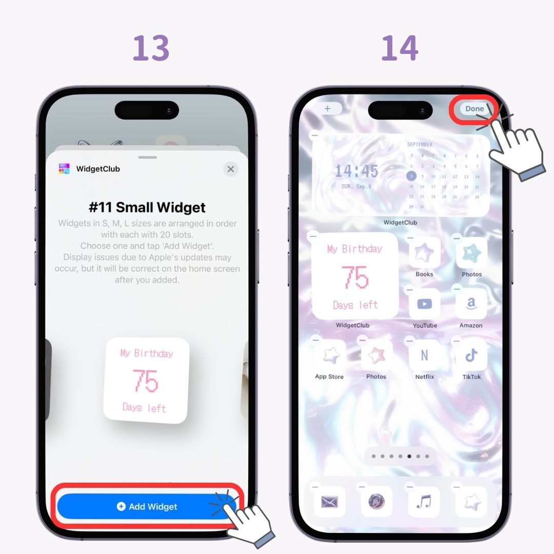 #1 image of How to Add Countdown Widget on Your Phone