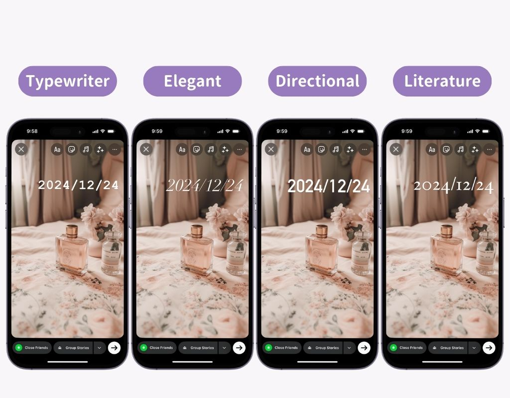 #1 รูปภาพของวิธีเพิ่มวันที่มีสไตล์ลงใน Instagram Story