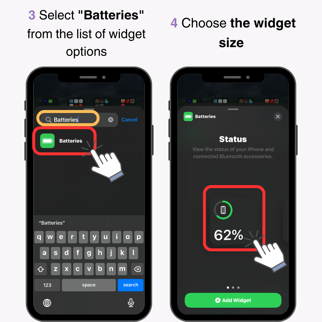 #1 gambar Cara Menampilkan Persentase Baterai iPhone Menggunakan Widget