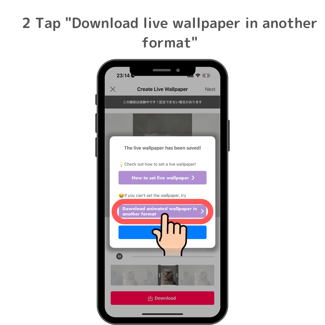 Nr. 3 [iOS] Live Wallpaper vaizdas neveikia tinkamai