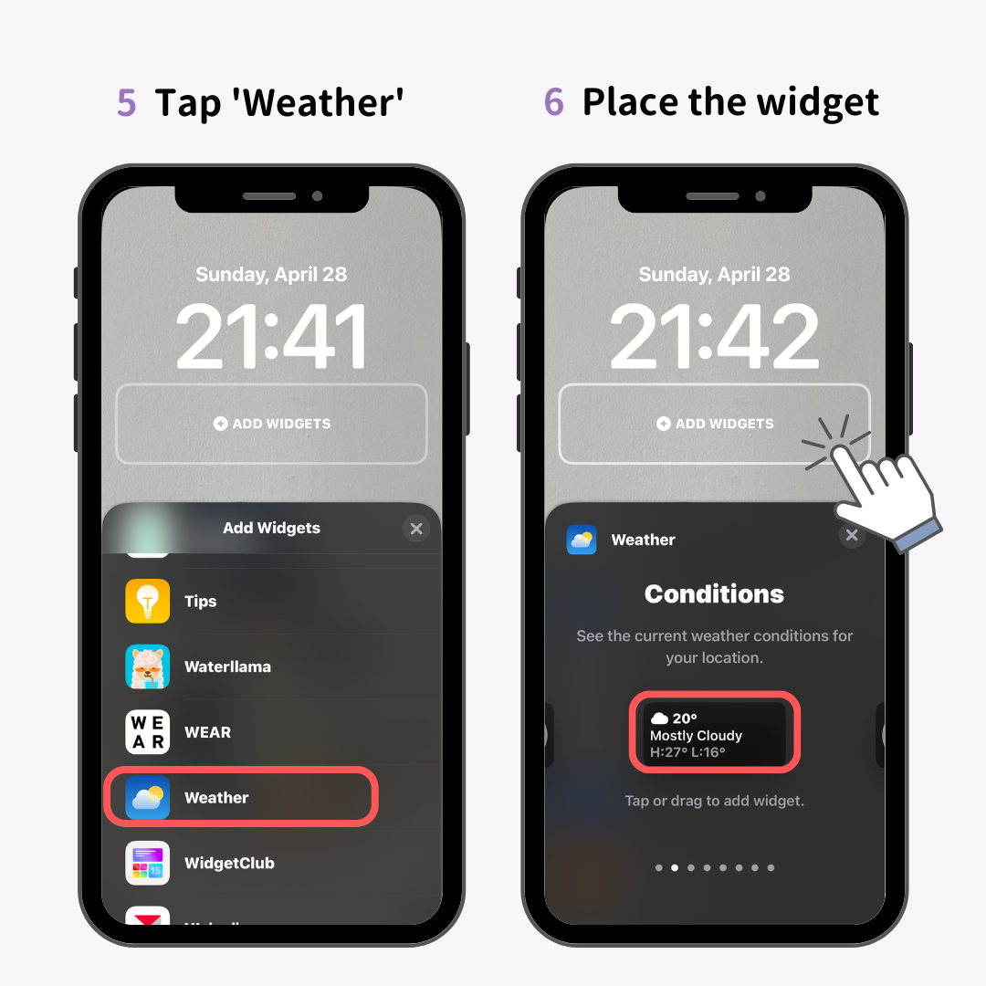 #3 image of Show Weather on Your iPhone Lock Screen! Methods to Display Weather on Your Wallpaper
