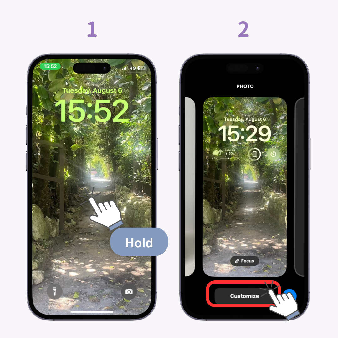 #2 imej Cara Membetulkan Jam Lutsinar pada Skrin Kunci iPhone