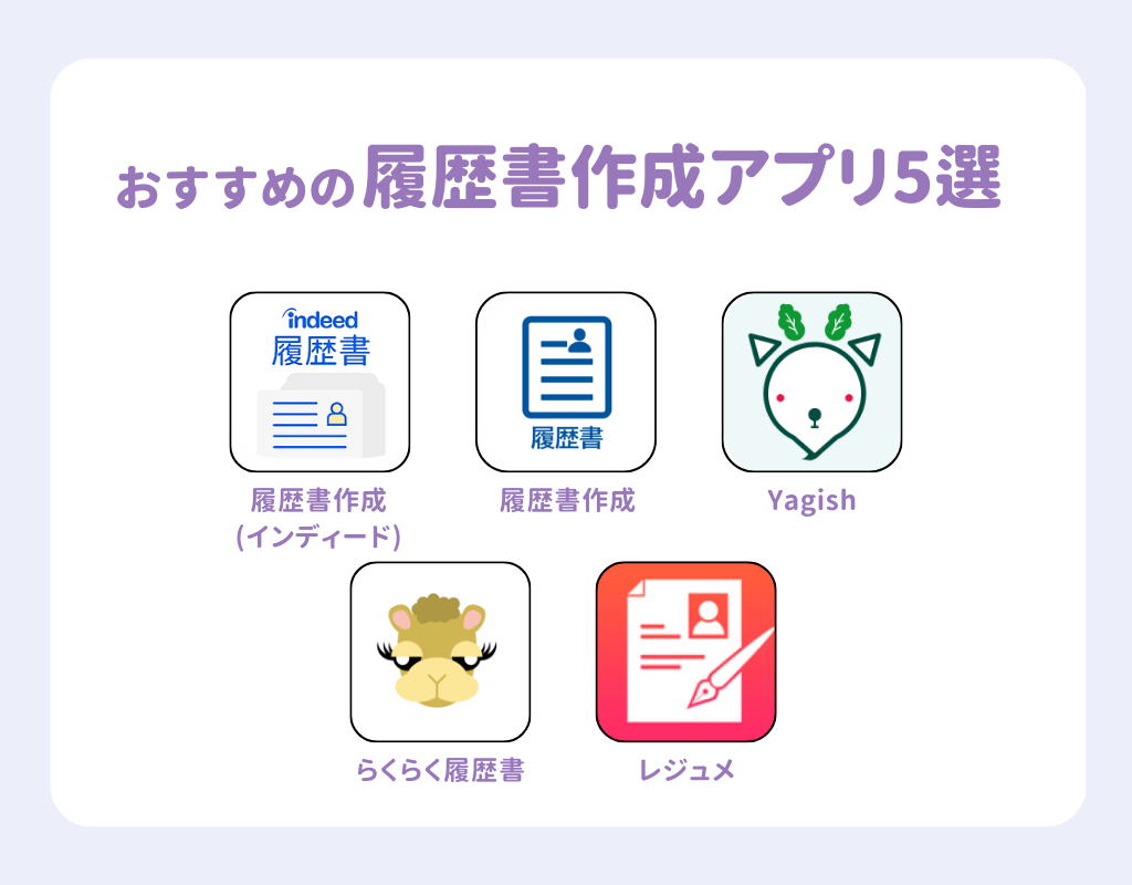 履歴書作成アプリのおすすめ5選！初心者でも簡単の画像1枚目