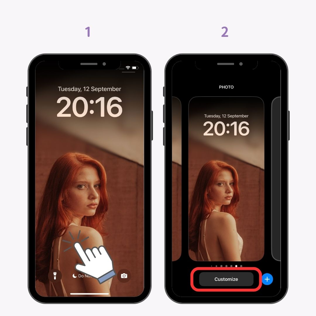 #28. kép az iOS17-ről Új funkció: Képernyőzár testreszabása