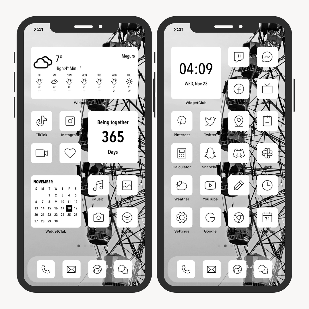 #12 image of Collection of Popular Monochrome Home Screen Arrangements 🤍