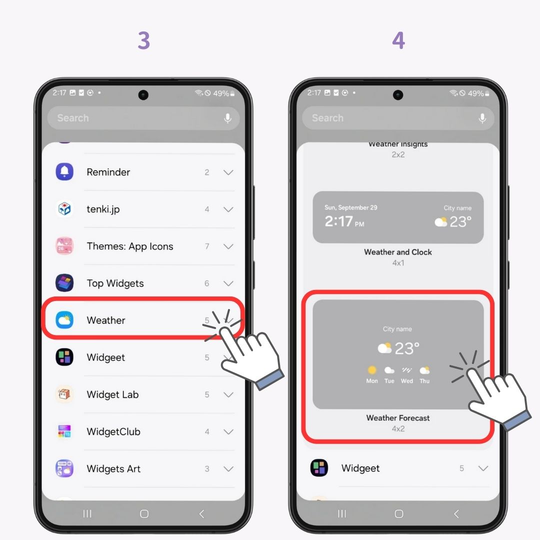 #1 obrázek Jak přidat widget počasí na Android